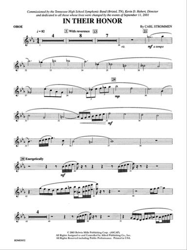 In Their Honor: Oboe