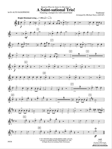 A Saint-sational Trio!: E-flat Alto Saxophone