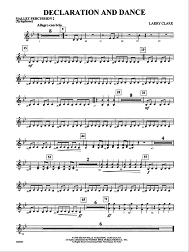 Declaration and Dance: 2nd Mallet Percussion