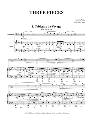 Three Pieces for Euphonium and Piano