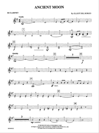 Ancient Moon: 1st B-flat Clarinet