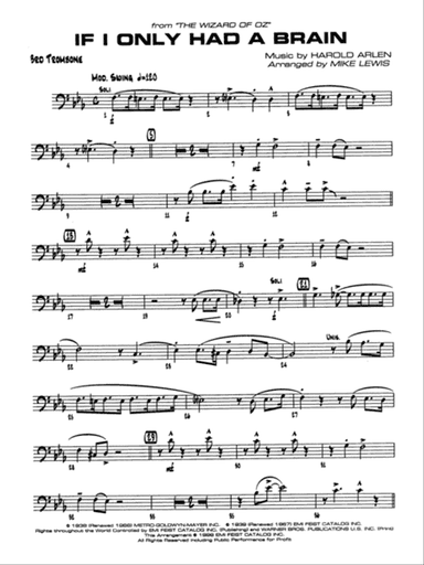If I Only Had a Brain: 3rd Trombone