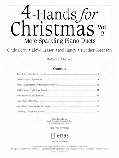 4-Hands for Christmas, Vol. 2 (Digital Delivery)