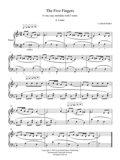 Five Fingers: 6. Lento