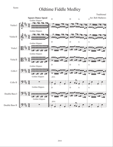Old-time Fiddle Medley For Strings