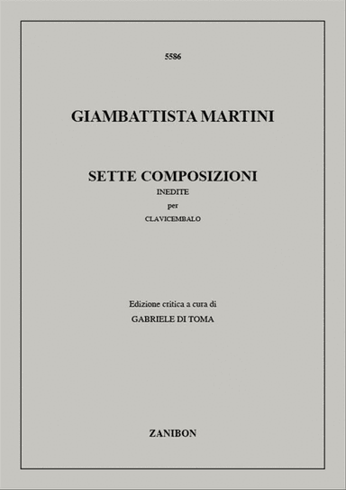 7 Composizioni Inedite Per Clavicembalo