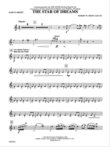 The Star of Dreams: 1st B-flat Clarinet