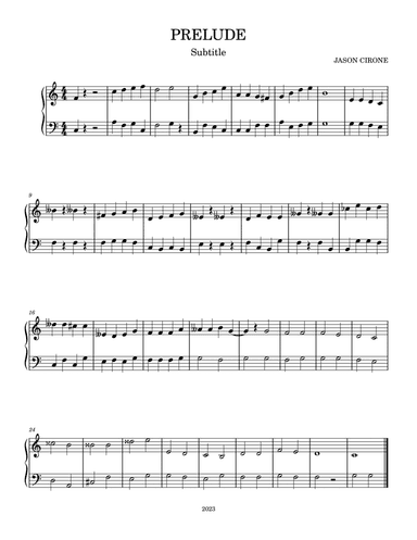 prelude