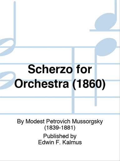 Scherzo for Orchestra (1860)