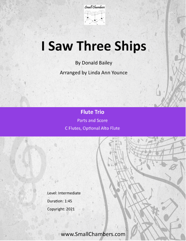 I Saw Three Ships for Flute Trio
