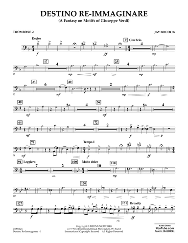 Destino Re-Immaginare (A Fantasy on Motifs of G. Verdi) - Trombone 2
