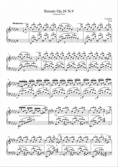Op.28 Etude N.9 E Flat Minor Moderato