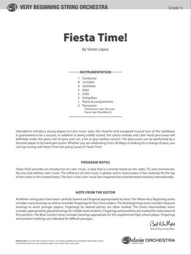 Fiesta Time!: Score