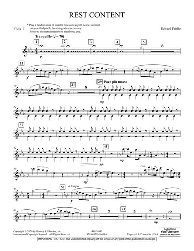 Rest Content - Flute 1