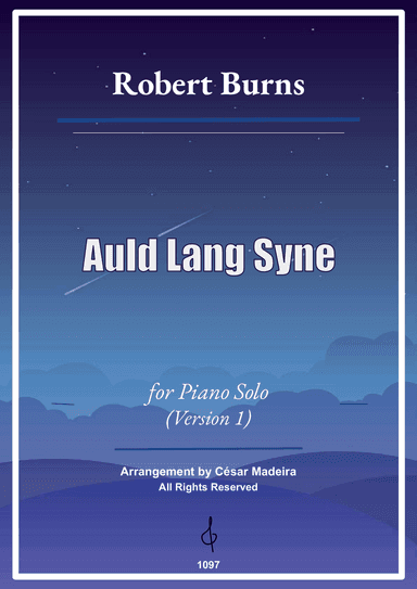 Auld Lang Syne - Piano Solo - W/Chords (Full Score)