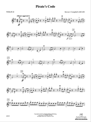 Pirate's Code: 2nd Violin