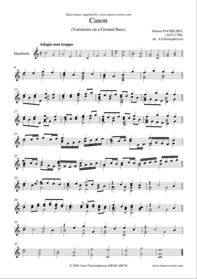 Pachelbel's Canon - Handbells - C major