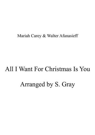 All I Want For Christmas Is You