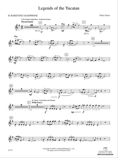 Legends of the Yucatan: E-flat Baritone Saxophone