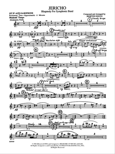 Jericho: E-flat Alto Saxophone