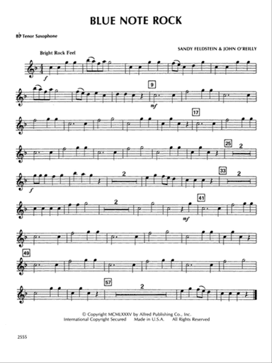 Blue Note Rock: B-flat Tenor Saxophone