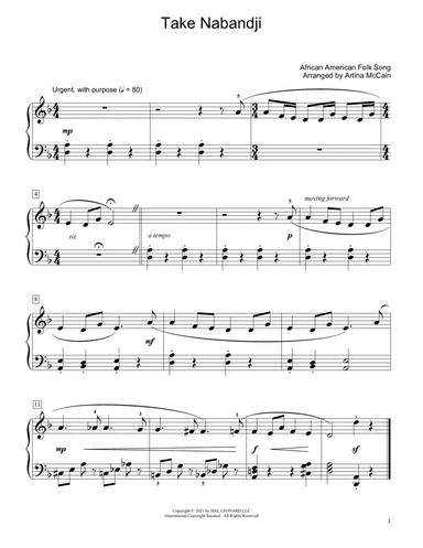 Take Nabandji (arr. Artina McCain)