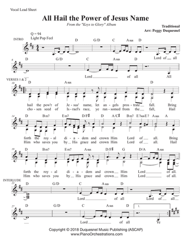 All Hail the Power of Jesus Name_Vocal