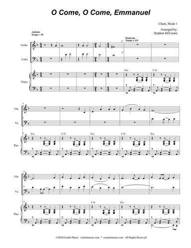O Come, O Come, Emmanuel (Duet for Violin and Cello)