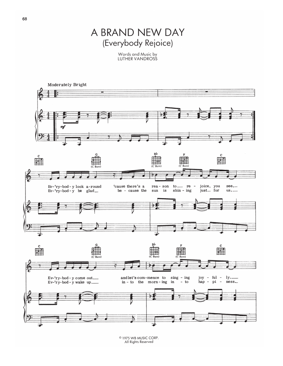 A Brand New Day (from The Wiz)