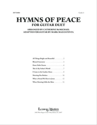 Hymns of Peace for Guitar Duet