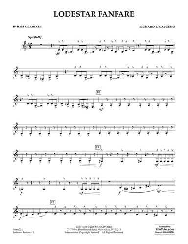 Lodestar Fanfare - Bb Bass Clarinet