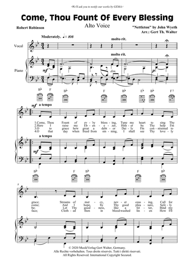 Come, Thou Fount Of Every Blessing