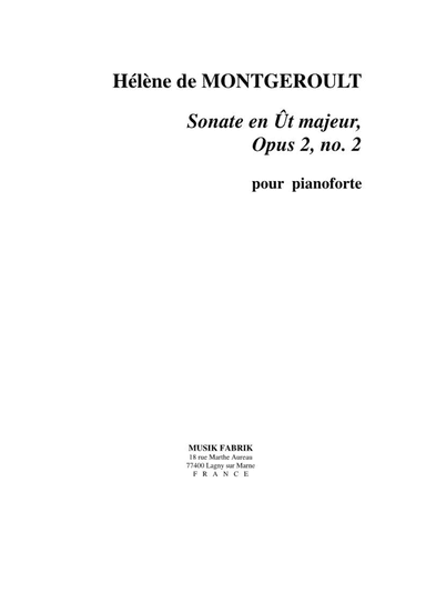 Sonata in C major, opus 2 no. 2