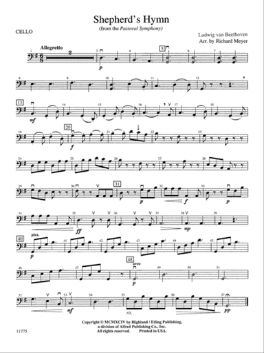 Shepherd's Hymn: Cello