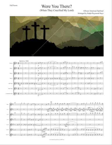Were You There (When They Crucified My Lord) for flute choir