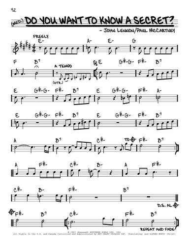 Do You Want To Know A Secret?