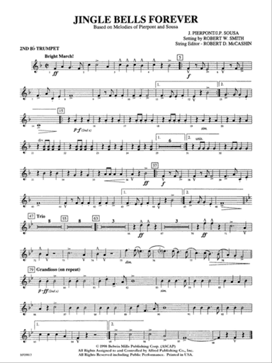 Jingle Bells Forever: 2nd B-flat Trumpet