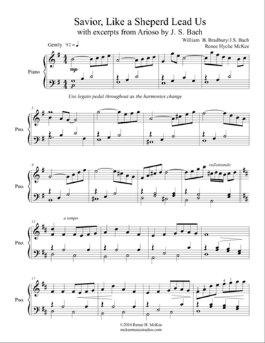 Savior, Like a Shepherd Lead Us with excerpts from Arioso by J.S.Bach