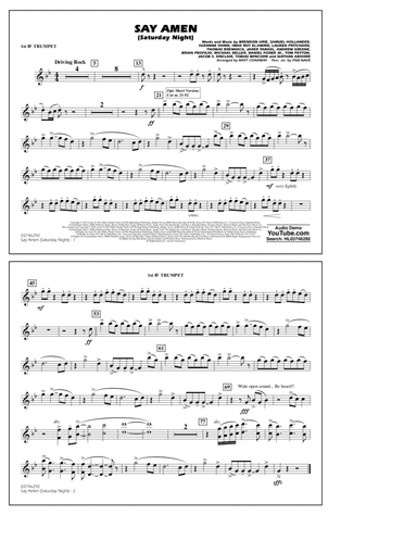 Say Amen (Saturday Night) (arr. Matt Conaway) - 1st Bb Trumpet