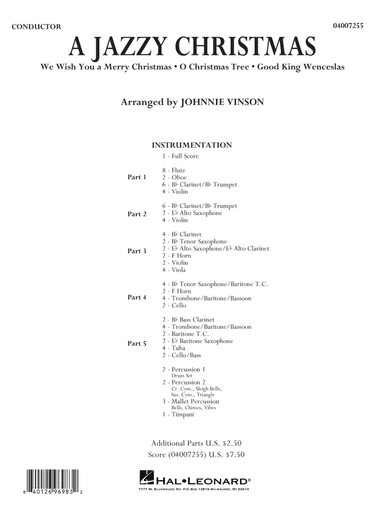 A Jazzy Christmas - Conductor Score (Full Score)