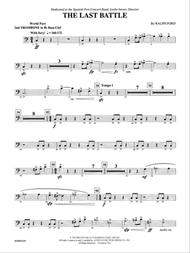 The Last Battle: (wp) 2nd B-flat Trombone B.C.
