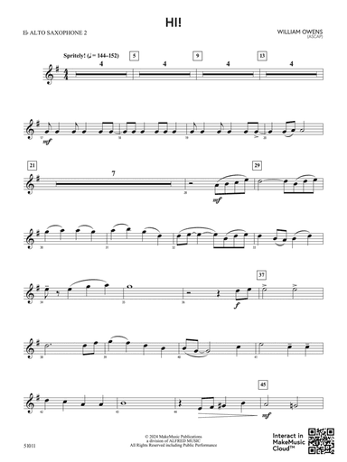 Hi!: 2nd E-flat Alto Saxophone
