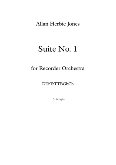 Suite No. 1 - 3. Adagio for Recorder