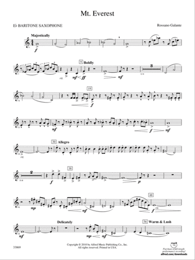 Mt. Everest: E-flat Baritone Saxophone
