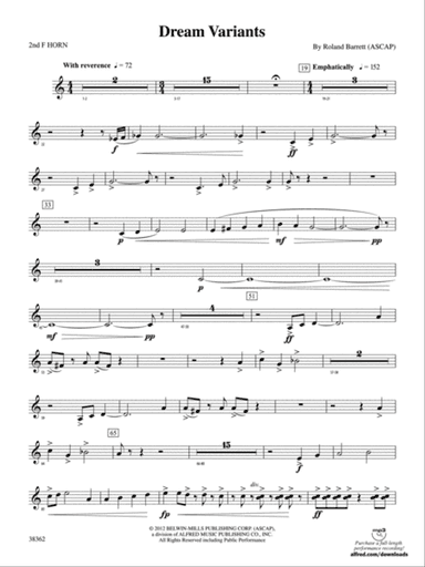 Dream Variants: 2nd F Horn