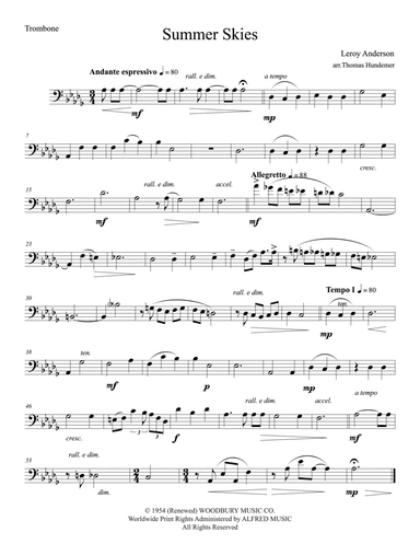 Summer Skies: 1st Trombone