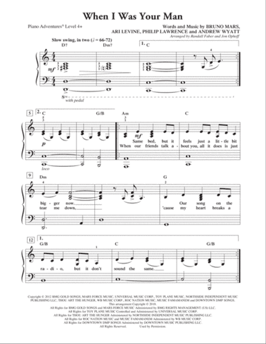 When I Was Your Man