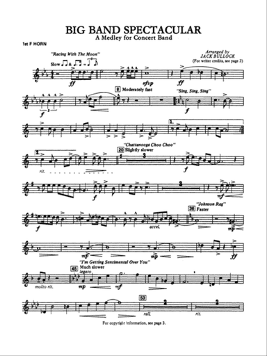 Big Band Spectacular: 1st F Horn