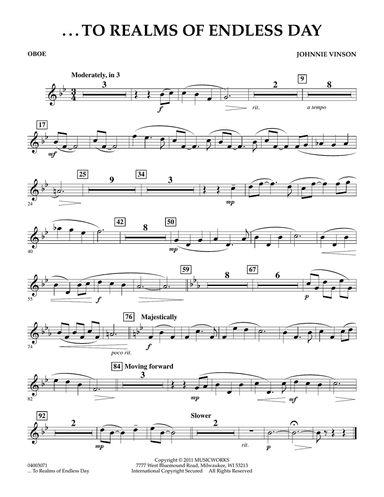 ...To Realms Of Endless Day - Oboe