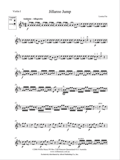 Jillaroo Jump: 1st Violin